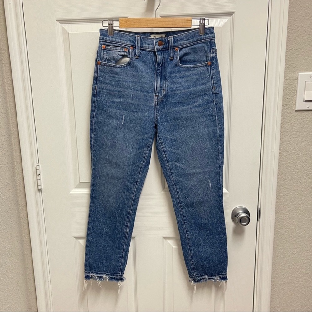 Madewell “The High-Rise Slim Crop Boyjean” 
Sz 27